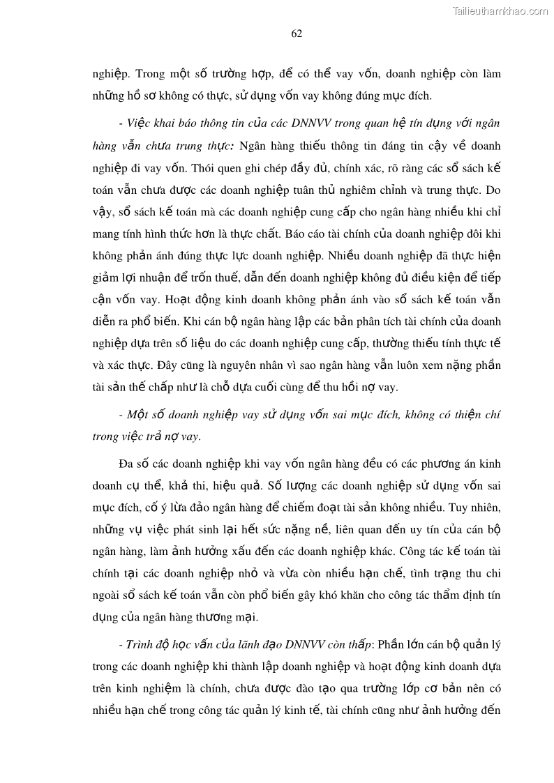 Luận văn thạc sĩ kinh doanh thương mại Mở rộng cho vay đối với Doanh nghiệp và Cá nhân tại Ngân hàng TMCP Bưu điện Liên Việt, Chi nhánh Quảng Ninh - 7 Trang 76