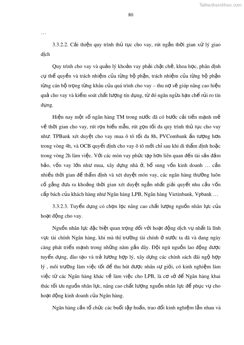 Luận văn thạc sĩ kinh doanh thương mại Mở rộng cho vay đối với Doanh nghiệp và Cá nhân tại Ngân hàng TMCP Bưu điện Liên Việt, Chi nhánh Quảng Ninh - 8 Trang 94