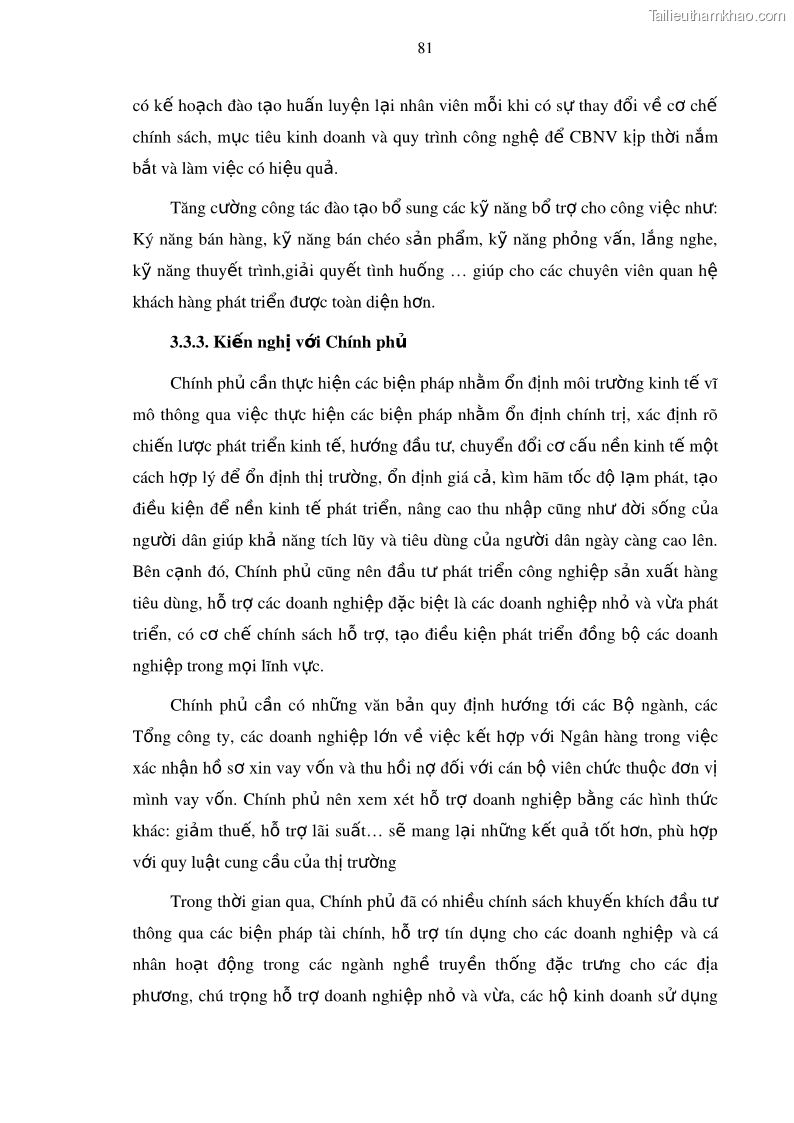 Luận văn thạc sĩ kinh doanh thương mại Mở rộng cho vay đối với Doanh nghiệp và Cá nhân tại Ngân hàng TMCP Bưu điện Liên Việt, Chi nhánh Quảng Ninh - 8 Trang 95