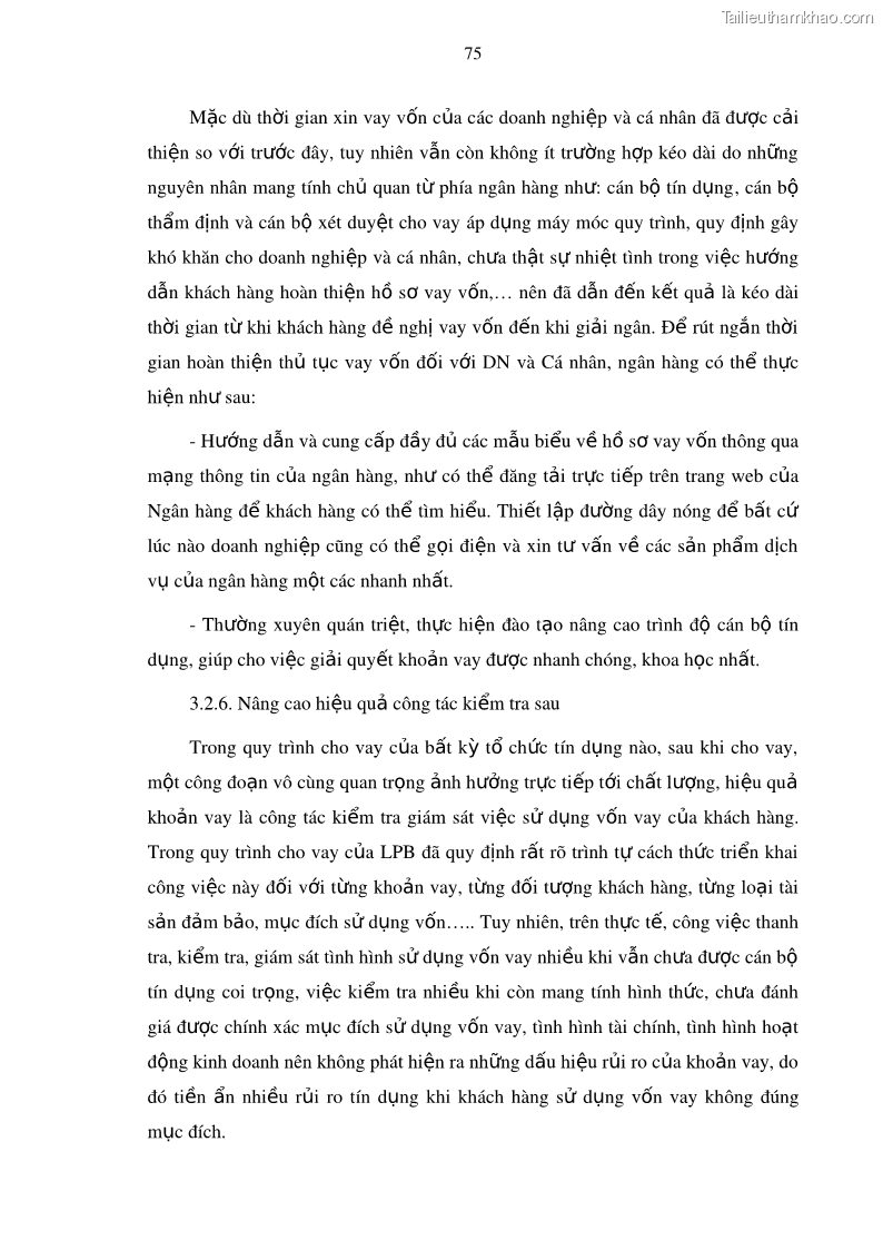 Luận văn thạc sĩ kinh doanh thương mại Mở rộng cho vay đối với Doanh nghiệp và Cá nhân tại Ngân hàng TMCP Bưu điện Liên Việt, Chi nhánh Quảng Ninh - 8 Trang 89