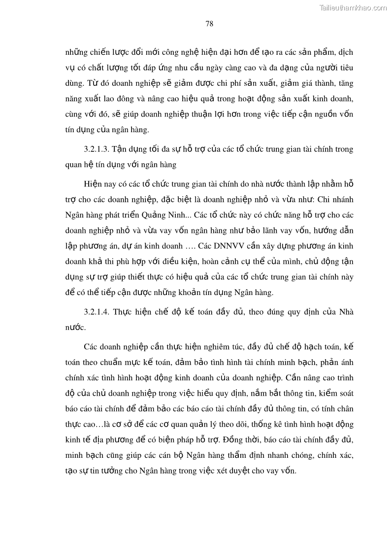Luận văn thạc sĩ kinh doanh thương mại Mở rộng cho vay đối với Doanh nghiệp và Cá nhân tại Ngân hàng TMCP Bưu điện Liên Việt, Chi nhánh Quảng Ninh - 8 Trang 92