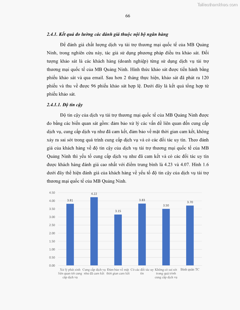 Luận văn thạc sĩ kinh doanh thương mại Nâng cao chất lượng dịch vụ tài trợ thương mại quốc tế cho Ngân hàng TMCP Quân đội – Chi nhánh Quảng Ninh - 7 Trang 78