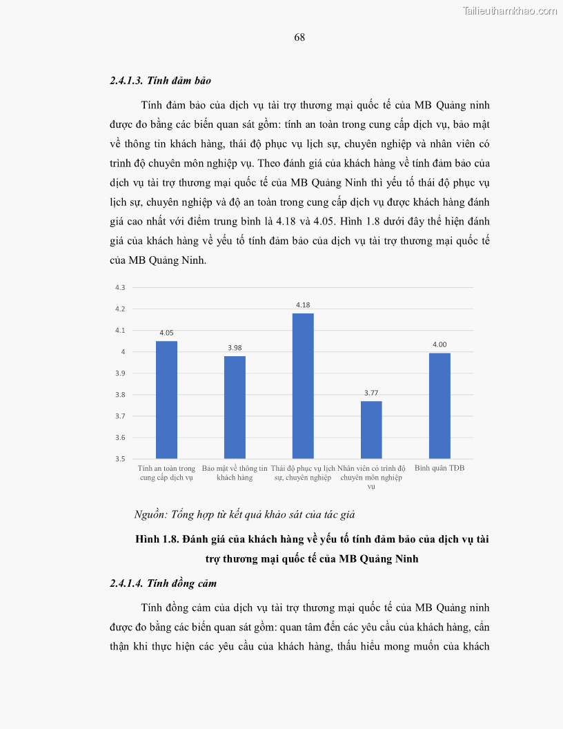 Luận văn thạc sĩ kinh doanh thương mại Nâng cao chất lượng dịch vụ tài trợ thương mại quốc tế cho Ngân hàng TMCP Quân đội – Chi nhánh Quảng Ninh - 7 Trang 80
