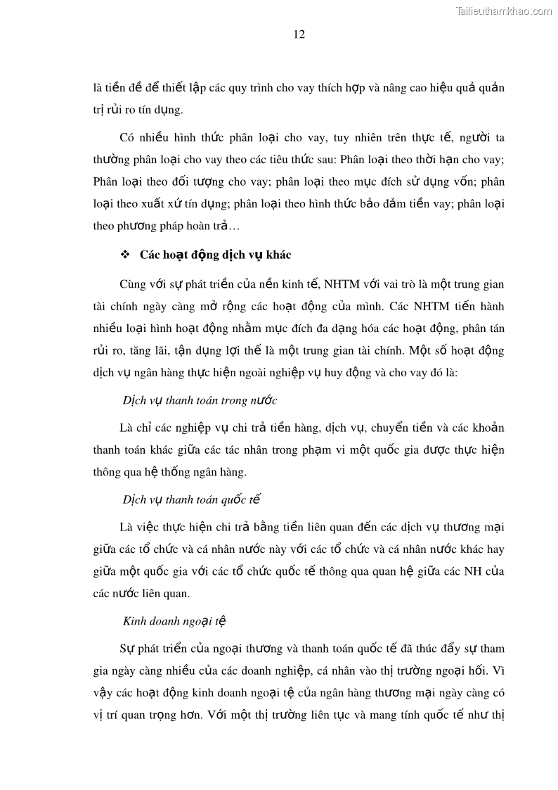 Luận văn thạc sĩ kinh doanh thương mại Nâng cao năng lực cạnh trạnh của Ngân hàng TMCP Đầu tư và Phát triển Việt Nam - Chi nhánh Cẩm Phả - 2 Trang 23