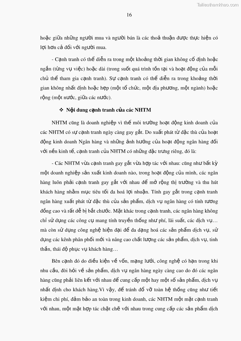 Luận văn thạc sĩ kinh doanh thương mại Nâng cao năng lực cạnh trạnh của Ngân hàng TMCP Đầu tư và Phát triển Việt Nam - Chi nhánh Cẩm Phả - 3 Trang 27