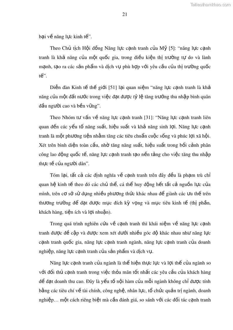 Luận văn thạc sĩ kinh doanh thương mại Nâng cao năng lực cạnh trạnh của Ngân hàng TMCP Đầu tư và Phát triển Việt Nam - Chi nhánh Cẩm Phả - 3 Trang 32