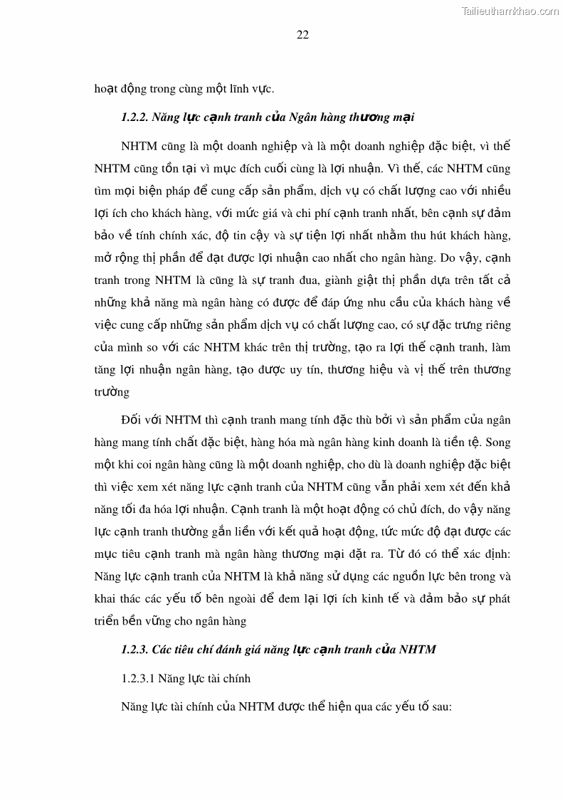 Luận văn thạc sĩ kinh doanh thương mại Nâng cao năng lực cạnh trạnh của Ngân hàng TMCP Đầu tư và Phát triển Việt Nam - Chi nhánh Cẩm Phả - 3 Trang 33