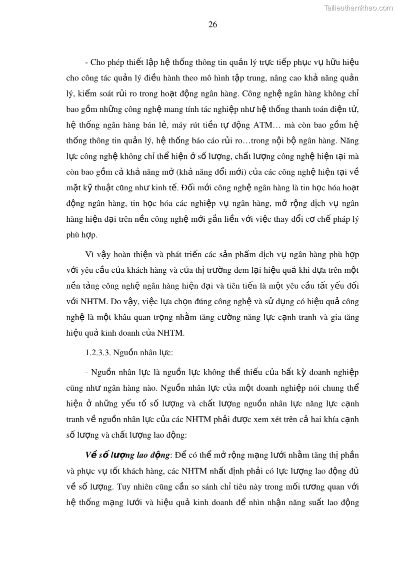 Luận văn thạc sĩ kinh doanh thương mại Nâng cao năng lực cạnh trạnh của Ngân hàng TMCP Đầu tư và Phát triển Việt Nam - Chi nhánh Cẩm Phả - 4 Trang 37