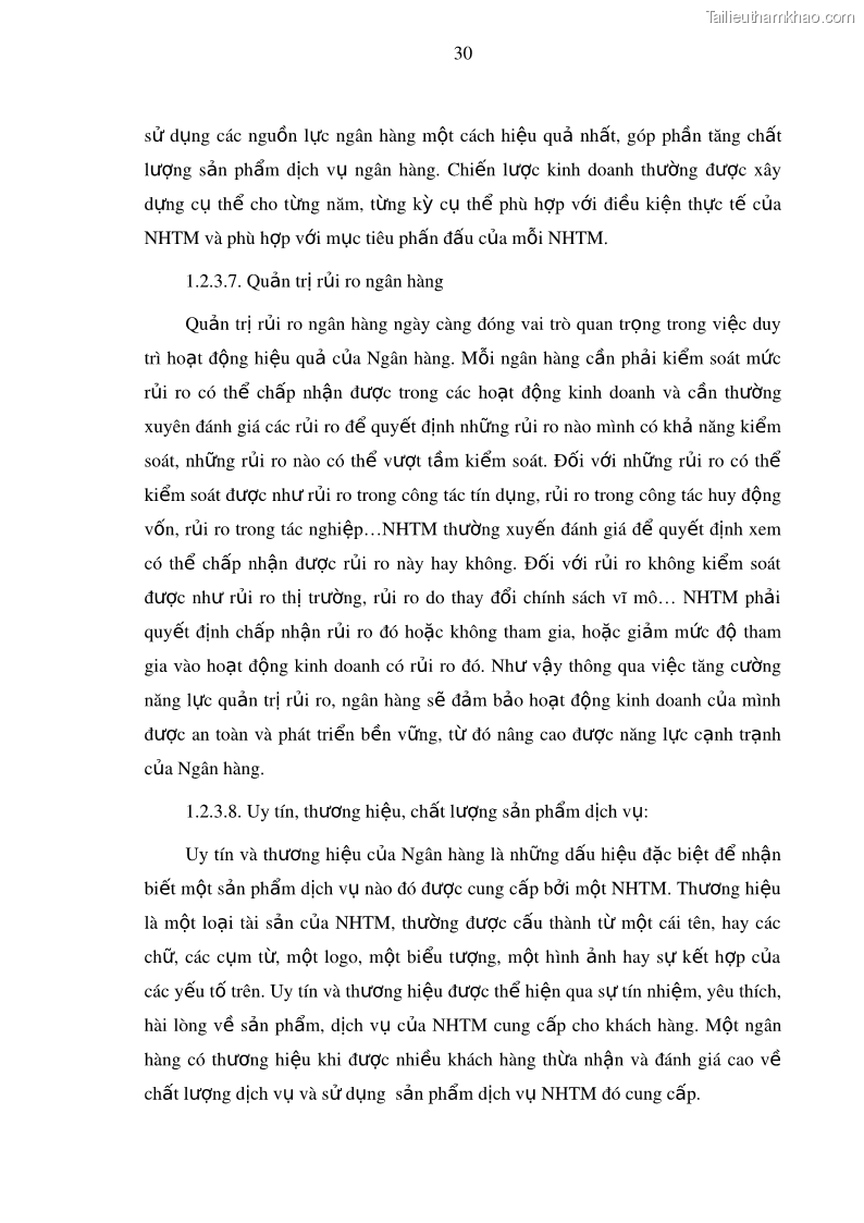 Luận văn thạc sĩ kinh doanh thương mại Nâng cao năng lực cạnh trạnh của Ngân hàng TMCP Đầu tư và Phát triển Việt Nam - Chi nhánh Cẩm Phả - 4 Trang 41