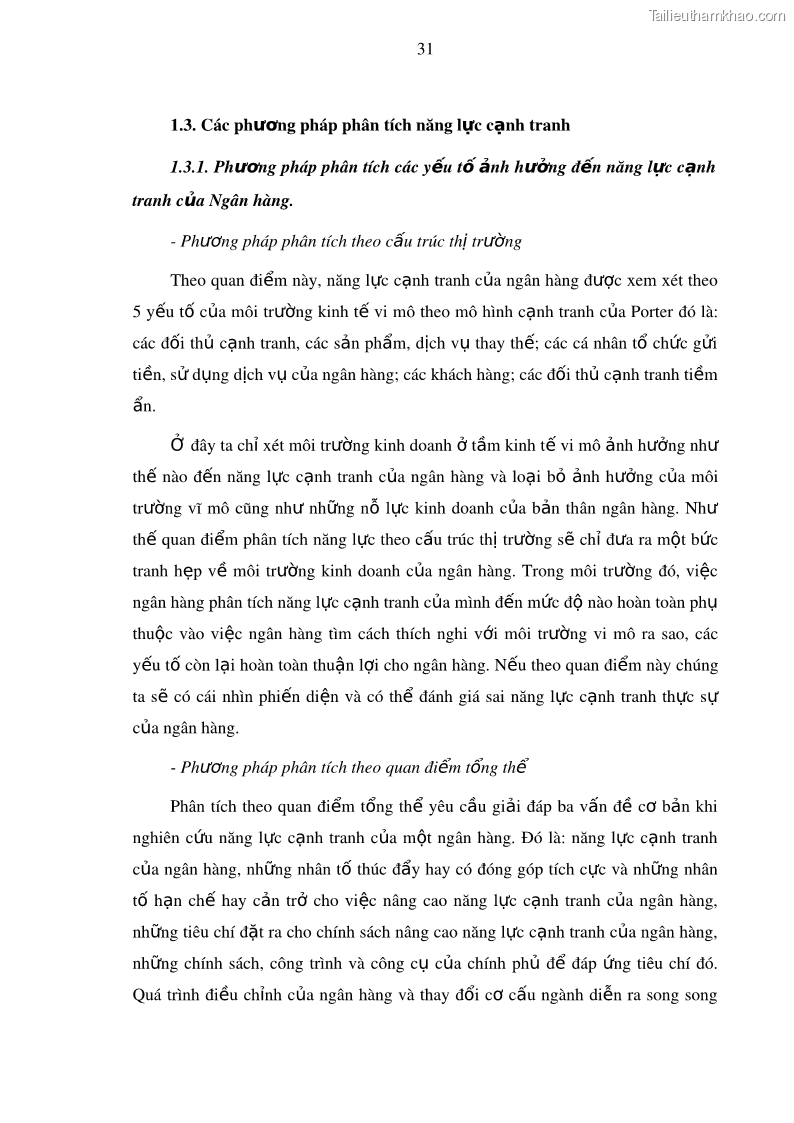 Luận văn thạc sĩ kinh doanh thương mại Nâng cao năng lực cạnh trạnh của Ngân hàng TMCP Đầu tư và Phát triển Việt Nam - Chi nhánh Cẩm Phả - 4 Trang 42