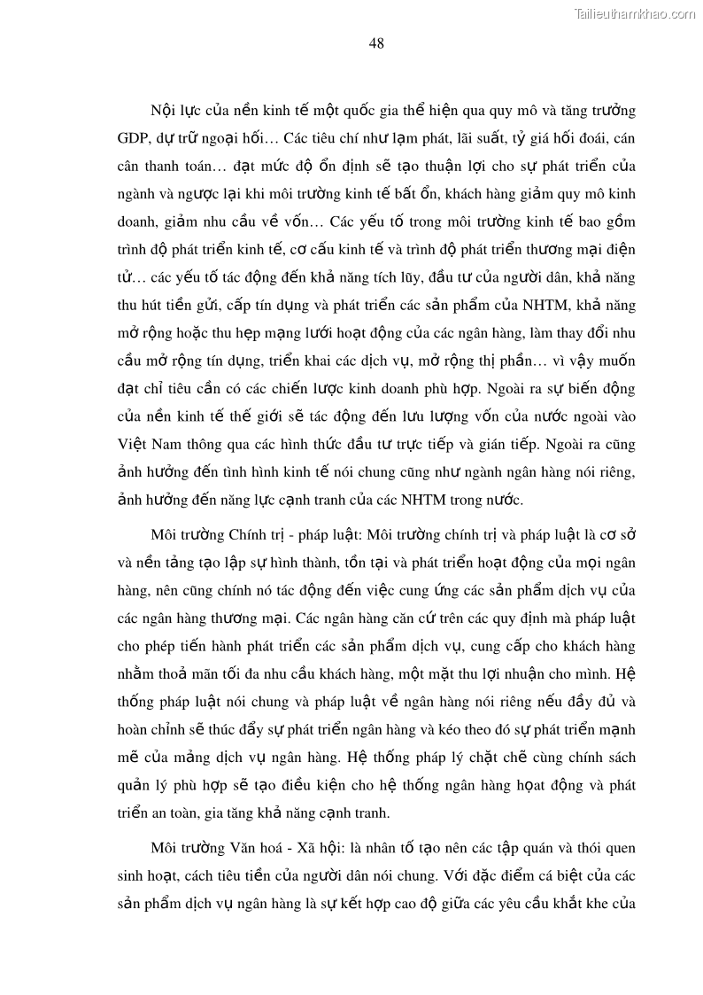 Luận văn thạc sĩ kinh doanh thương mại Nâng cao năng lực cạnh trạnh của Ngân hàng TMCP Đầu tư và Phát triển Việt Nam - Chi nhánh Cẩm Phả - 5 Trang 59