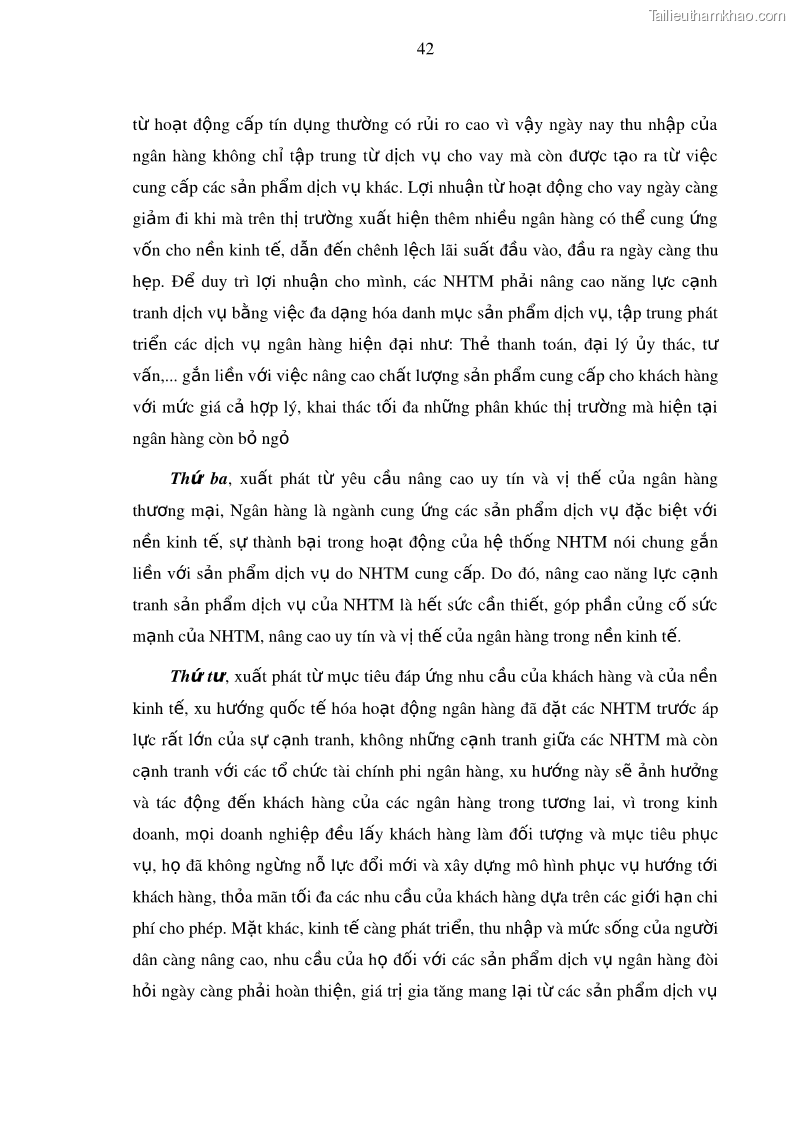 Luận văn thạc sĩ kinh doanh thương mại Nâng cao năng lực cạnh trạnh của Ngân hàng TMCP Đầu tư và Phát triển Việt Nam - Chi nhánh Cẩm Phả - 5 Trang 53