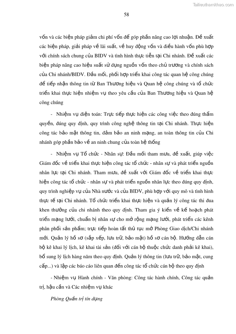 Luận văn thạc sĩ kinh doanh thương mại Nâng cao năng lực cạnh trạnh của Ngân hàng TMCP Đầu tư và Phát triển Việt Nam - Chi nhánh Cẩm Phả - 6 Trang 69