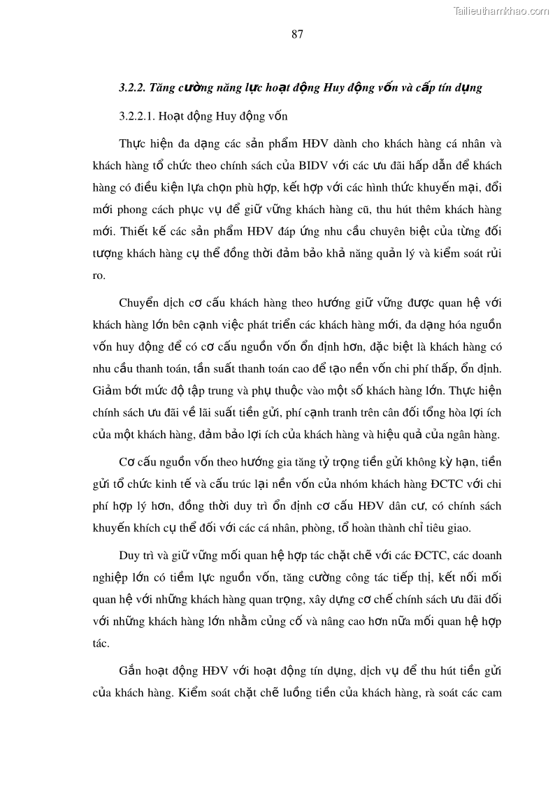 Luận văn thạc sĩ kinh doanh thương mại Nâng cao năng lực cạnh trạnh của Ngân hàng TMCP Đầu tư và Phát triển Việt Nam - Chi nhánh Cẩm Phả - 9 Trang 98