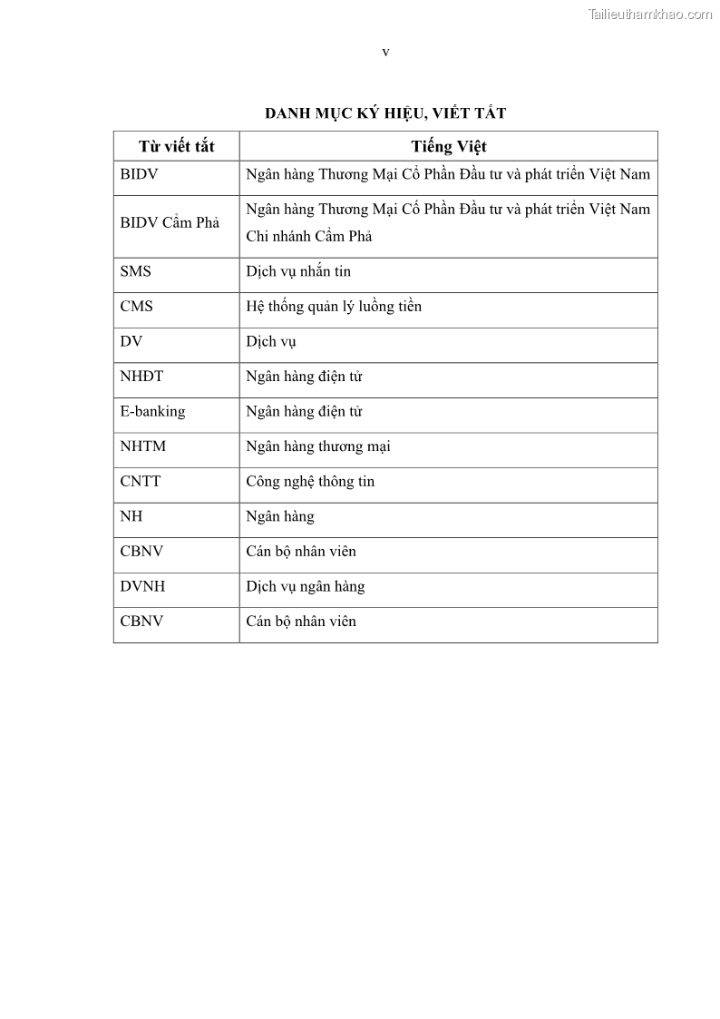 Luận văn thạc sĩ kinh doanh thương mại Nghiên cứu các yếu tố tác động đến hành vi sử dụng dịch vụ ngân hàng điện tử tại BIDV Cẩm Phả - 1 Trang 7