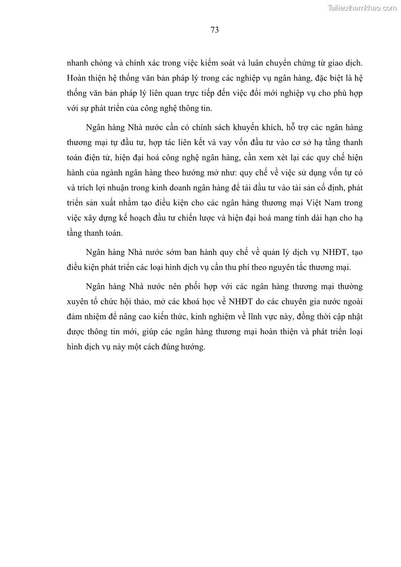 Luận văn thạc sĩ kinh doanh thương mại Nghiên cứu các yếu tố tác động đến hành vi sử dụng dịch vụ ngân hàng điện tử tại BIDV Cẩm Phả - 7 Trang 82