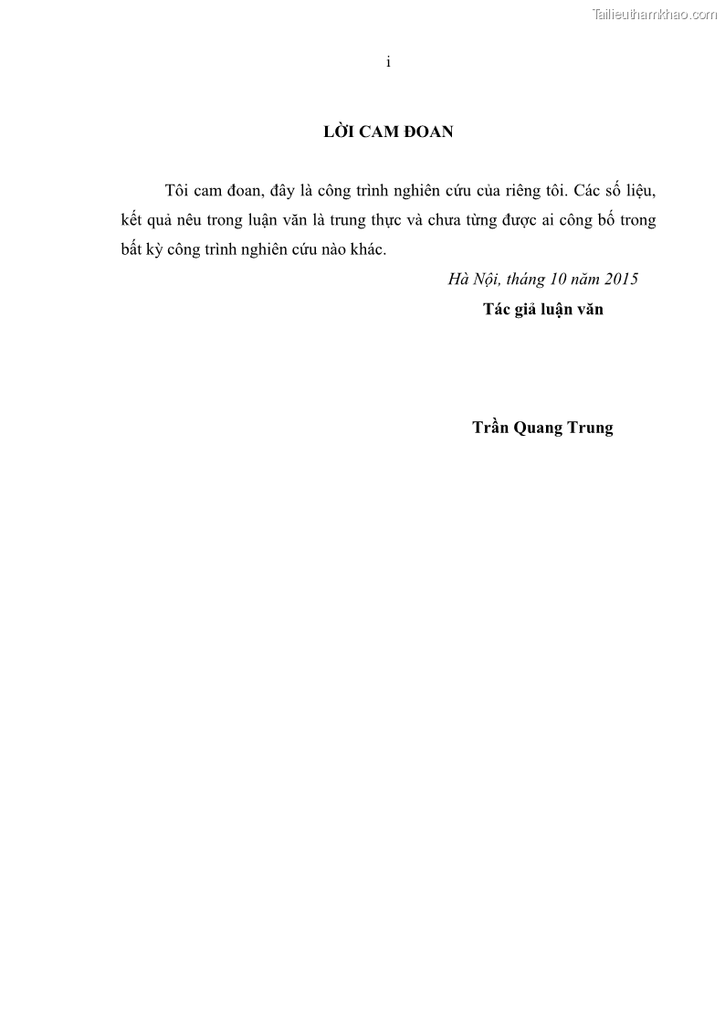 Luận văn thạc sĩ khoa học lâm nghiệp Giải pháp nâng cao chất lượng quản lý rác thải sinh hoạt tại Công ty cổ phần Môi trường và Dịch vụ đô thị Việt Trì - 1 Trang 1