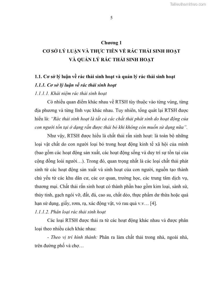 Luận văn thạc sĩ khoa học lâm nghiệp Giải pháp nâng cao chất lượng quản lý rác thải sinh hoạt tại Công ty cổ phần Môi trường và Dịch vụ đô thị Việt Trì - 1 Trang 12