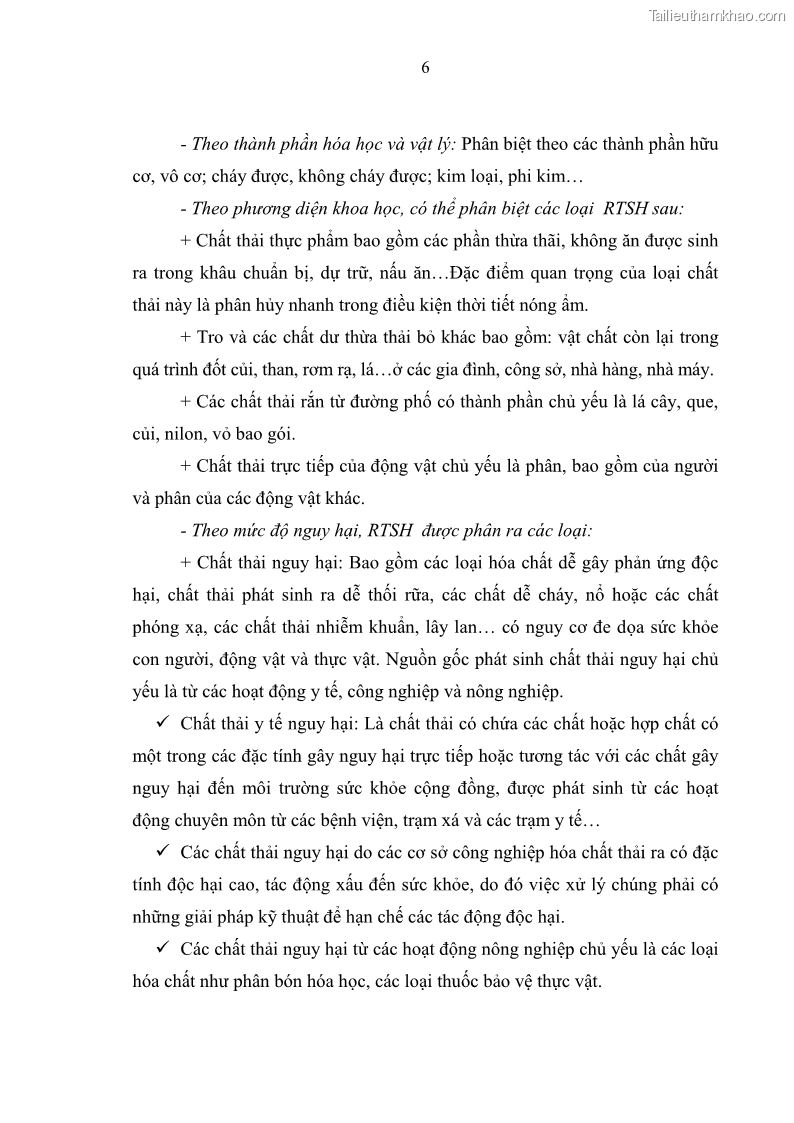 Luận văn thạc sĩ khoa học lâm nghiệp Giải pháp nâng cao chất lượng quản lý rác thải sinh hoạt tại Công ty cổ phần Môi trường và Dịch vụ đô thị Việt Trì - 2 Trang 13