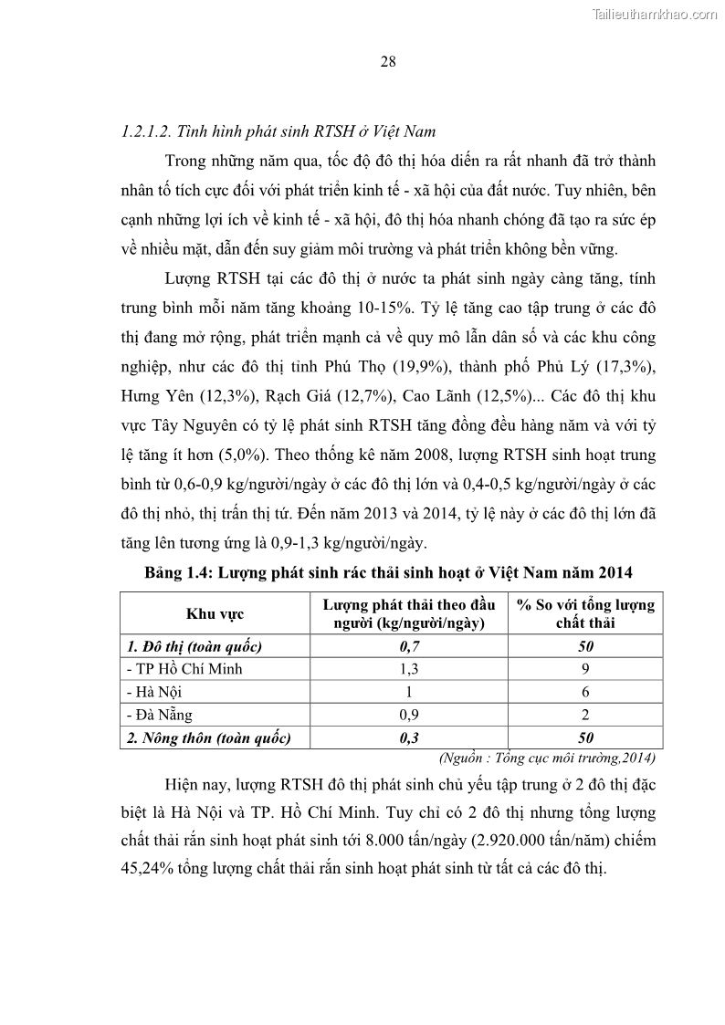 Luận văn thạc sĩ khoa học lâm nghiệp Giải pháp nâng cao chất lượng quản lý rác thải sinh hoạt tại Công ty cổ phần Môi trường và Dịch vụ đô thị Việt Trì - 3 Trang 35