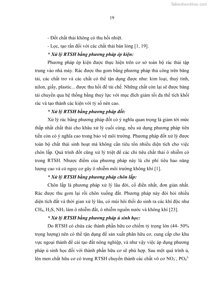 Luận văn thạc sĩ khoa học lâm nghiệp Giải pháp nâng cao chất lượng quản lý rác thải sinh hoạt tại Công ty cổ phần Môi trường và Dịch vụ đô thị Việt Trì - 3 Trang 26
