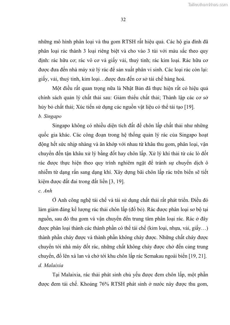 Luận văn thạc sĩ khoa học lâm nghiệp Giải pháp nâng cao chất lượng quản lý rác thải sinh hoạt tại Công ty cổ phần Môi trường và Dịch vụ đô thị Việt Trì - 4 Trang 39