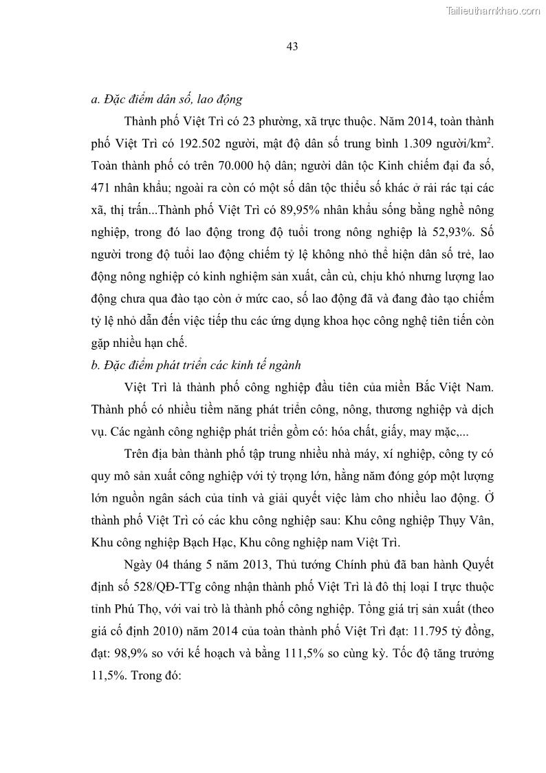 Luận văn thạc sĩ khoa học lâm nghiệp Giải pháp nâng cao chất lượng quản lý rác thải sinh hoạt tại Công ty cổ phần Môi trường và Dịch vụ đô thị Việt Trì - 5 Trang 50
