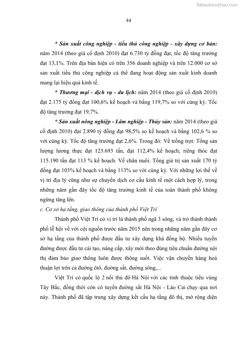 Luận văn thạc sĩ khoa học lâm nghiệp Giải pháp nâng cao chất lượng quản lý rác thải sinh hoạt tại Công ty cổ phần Môi trường và Dịch vụ đô thị Việt Trì - 5 Trang 51