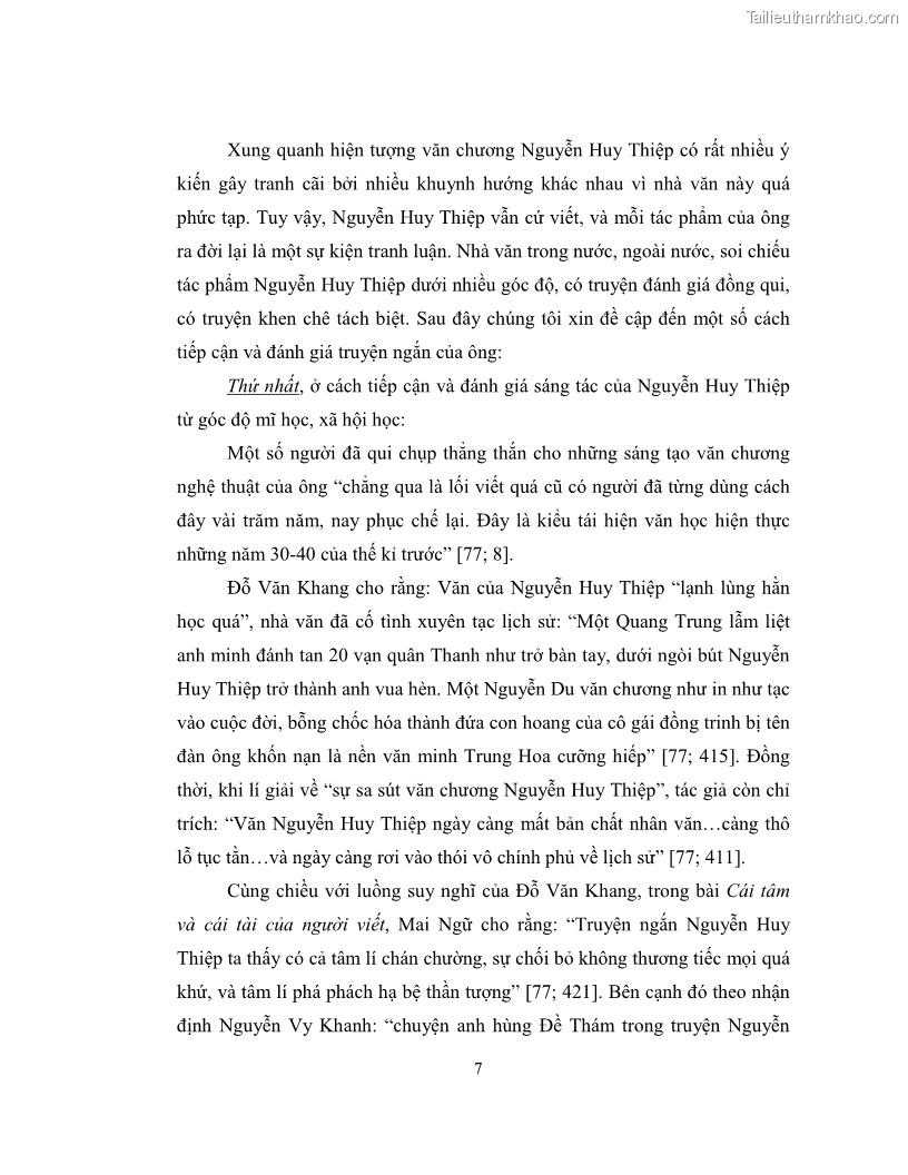 Luận văn thạc sĩ khoa học ngữ văn Không gian và thời gian nghệ thuật trong truyện ngắn Nguyễn Huy Thiệp - 1 Trang 12