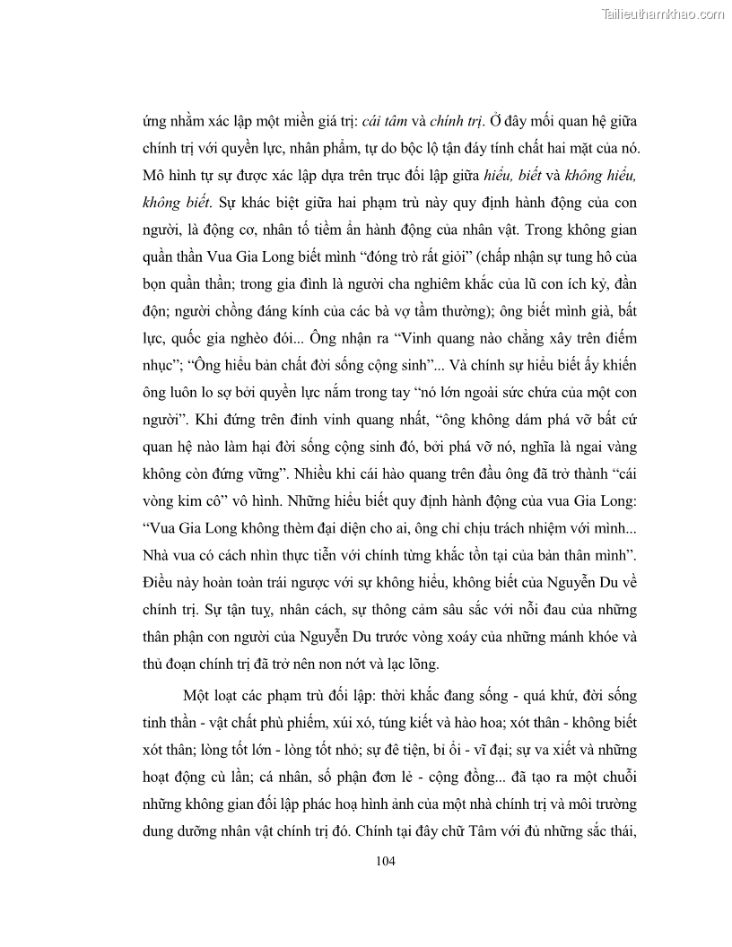 Luận văn thạc sĩ khoa học ngữ văn Không gian và thời gian nghệ thuật trong truyện ngắn Nguyễn Huy Thiệp - 10 Trang 109