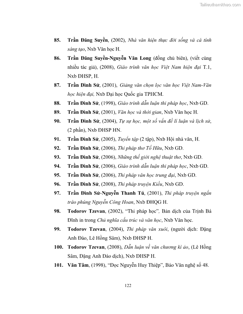 Luận văn thạc sĩ khoa học ngữ văn Không gian và thời gian nghệ thuật trong truyện ngắn Nguyễn Huy Thiệp - 11 Trang 127