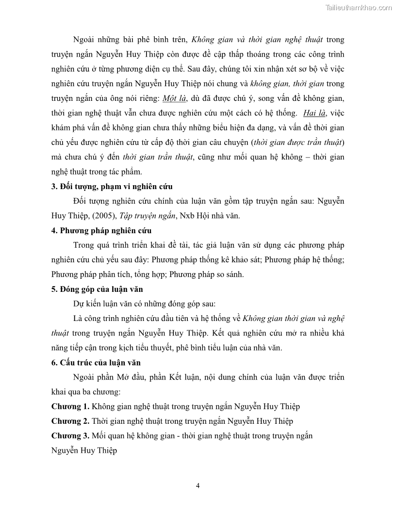 Luận văn thạc sĩ khoa học ngữ văn Không gian và thời gian nghệ thuật trong truyện ngắn Nguyễn Huy Thiệp - 12 Trang 133