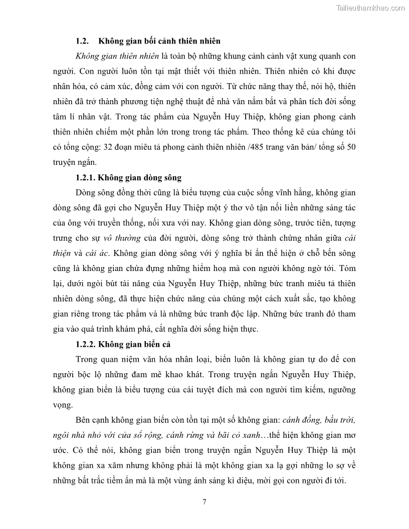 Luận văn thạc sĩ khoa học ngữ văn Không gian và thời gian nghệ thuật trong truyện ngắn Nguyễn Huy Thiệp - 12 Trang 136