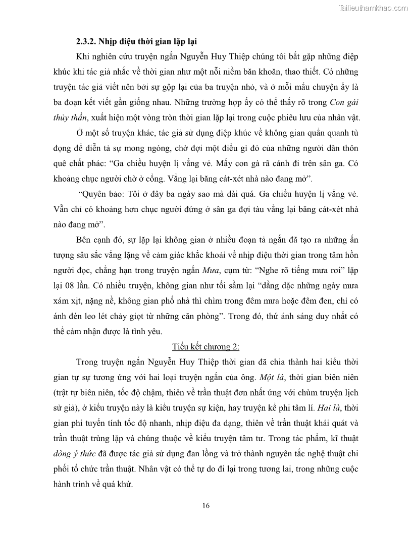Luận văn thạc sĩ khoa học ngữ văn Không gian và thời gian nghệ thuật trong truyện ngắn Nguyễn Huy Thiệp - 13 Trang 145