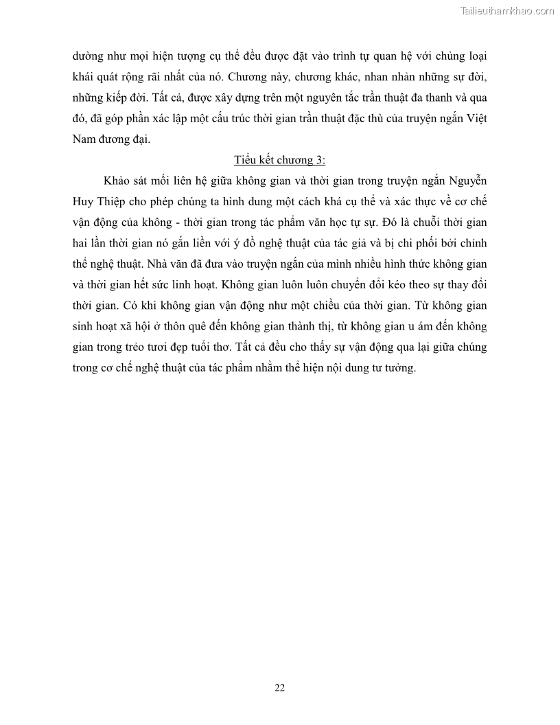 Luận văn thạc sĩ khoa học ngữ văn Không gian và thời gian nghệ thuật trong truyện ngắn Nguyễn Huy Thiệp - 13 Trang 151