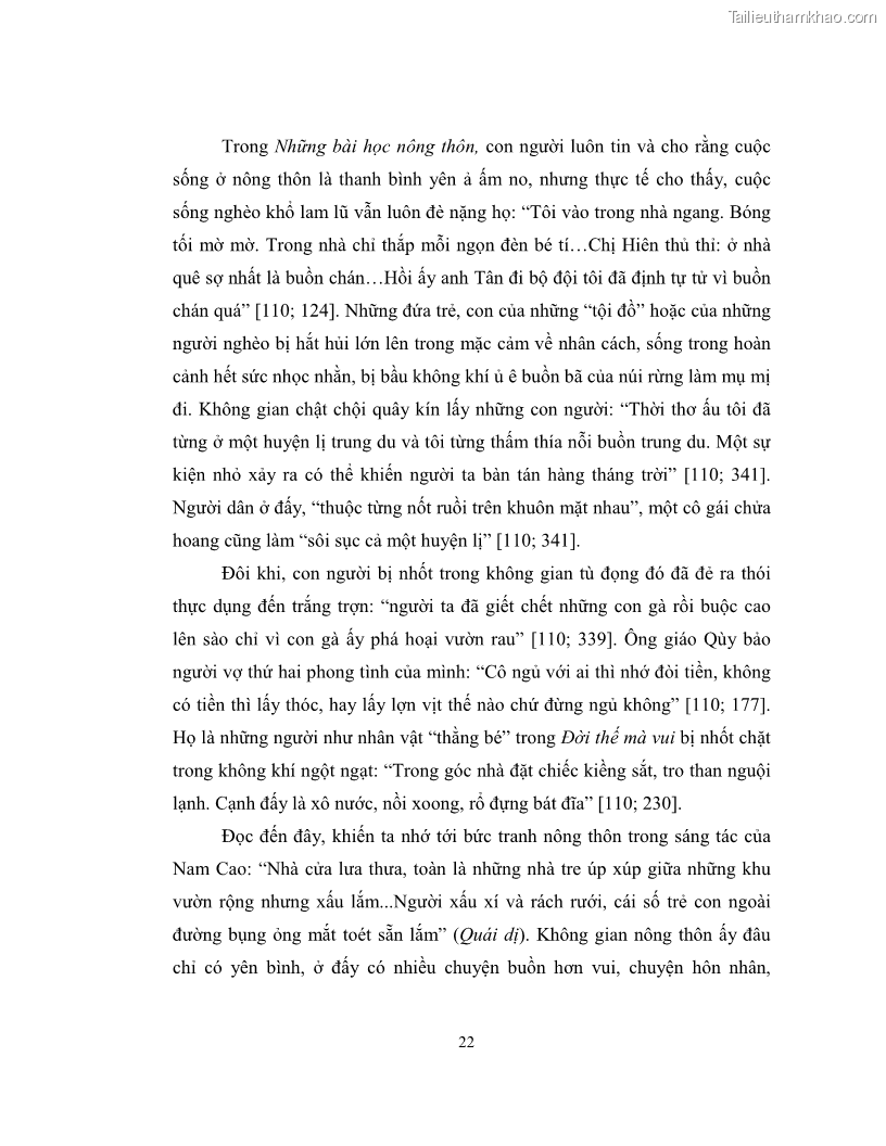 Luận văn thạc sĩ khoa học ngữ văn Không gian và thời gian nghệ thuật trong truyện ngắn Nguyễn Huy Thiệp - 3 Trang 27