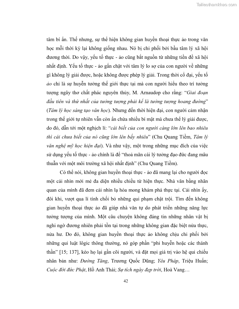 Luận văn thạc sĩ khoa học ngữ văn Không gian và thời gian nghệ thuật trong truyện ngắn Nguyễn Huy Thiệp - 4 Trang 47