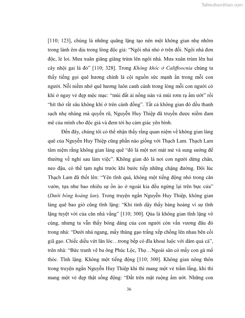 Luận văn thạc sĩ khoa học ngữ văn Không gian và thời gian nghệ thuật trong truyện ngắn Nguyễn Huy Thiệp - 4 Trang 41
