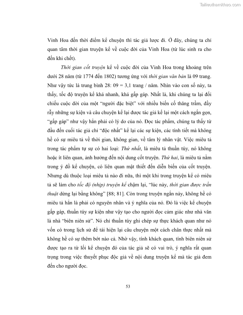 Luận văn thạc sĩ khoa học ngữ văn Không gian và thời gian nghệ thuật trong truyện ngắn Nguyễn Huy Thiệp - 5 Trang 58