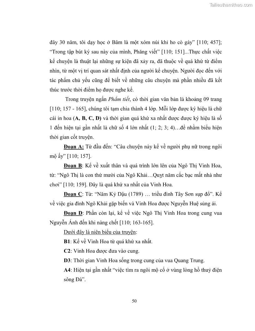 Luận văn thạc sĩ khoa học ngữ văn Không gian và thời gian nghệ thuật trong truyện ngắn Nguyễn Huy Thiệp - 5 Trang 55