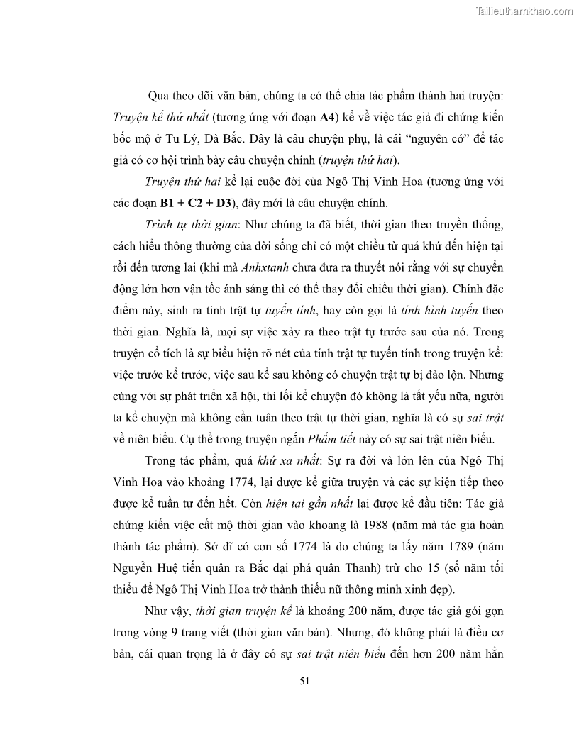 Luận văn thạc sĩ khoa học ngữ văn Không gian và thời gian nghệ thuật trong truyện ngắn Nguyễn Huy Thiệp - 5 Trang 56