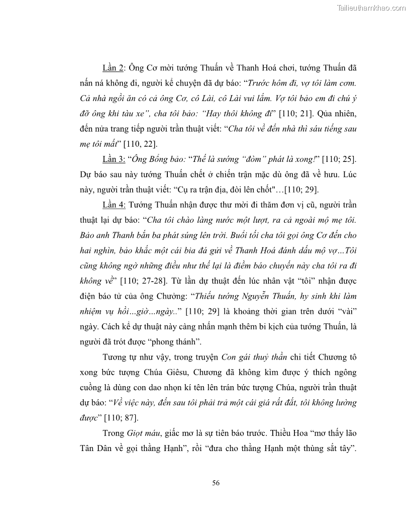 Luận văn thạc sĩ khoa học ngữ văn Không gian và thời gian nghệ thuật trong truyện ngắn Nguyễn Huy Thiệp - 6 Trang 61