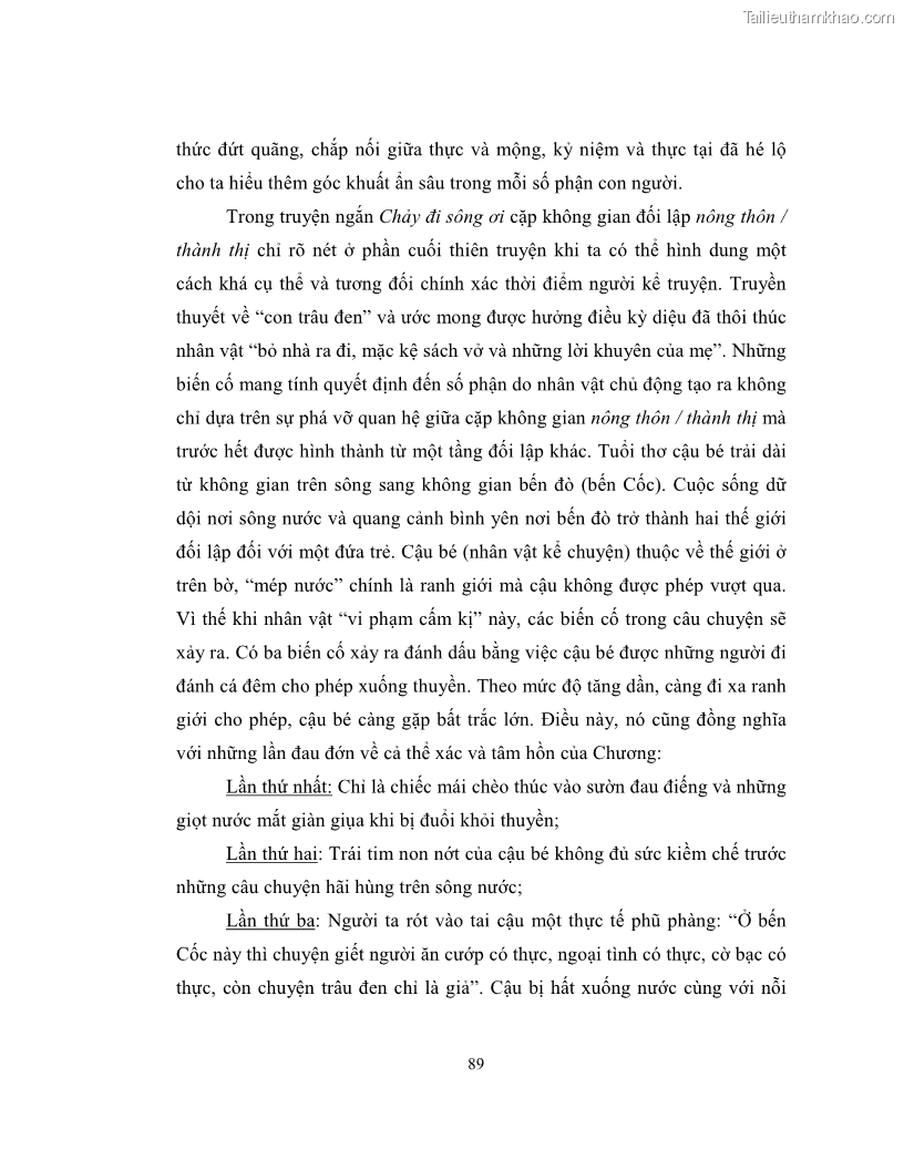 Luận văn thạc sĩ khoa học ngữ văn Không gian và thời gian nghệ thuật trong truyện ngắn Nguyễn Huy Thiệp - 8 Trang 94