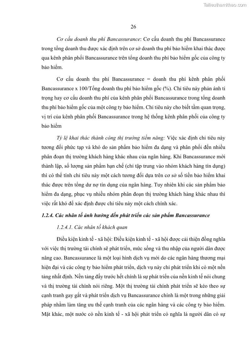 Luận văn thạc sĩ kinh doanh thương mại Phát triển các sản phẩm Bancassurance tại Ngân hàng TMCP Quân đội – MB - 3 Trang 35