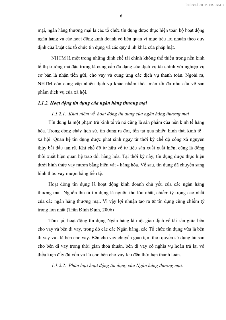 Luận văn thạc sĩ kinh doanh thương mại Quản lý rủi ro tín dụng khách hàng cá nhân tại Ngân hàng Sài gòn Hà Nội- SHB Chi nhánh Quảng Ninh - 2 Trang 17