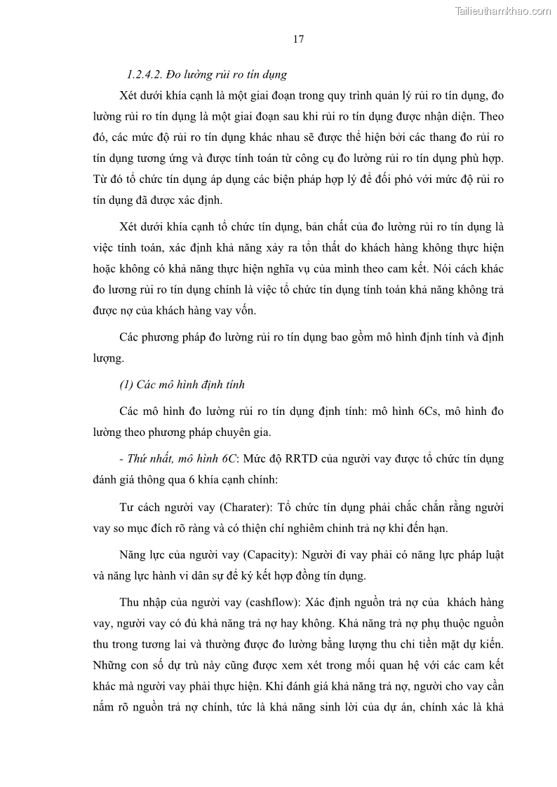 Luận văn thạc sĩ kinh doanh thương mại Quản lý rủi ro tín dụng khách hàng cá nhân tại Ngân hàng Sài gòn Hà Nội- SHB Chi nhánh Quảng Ninh - 3 Trang 28