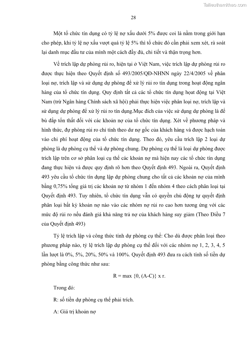 Luận văn thạc sĩ kinh doanh thương mại Quản lý rủi ro tín dụng khách hàng cá nhân tại Ngân hàng Sài gòn Hà Nội- SHB Chi nhánh Quảng Ninh - 4 Trang 39