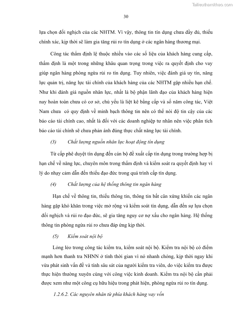 Luận văn thạc sĩ kinh doanh thương mại Quản lý rủi ro tín dụng khách hàng cá nhân tại Ngân hàng Sài gòn Hà Nội- SHB Chi nhánh Quảng Ninh - 4 Trang 41