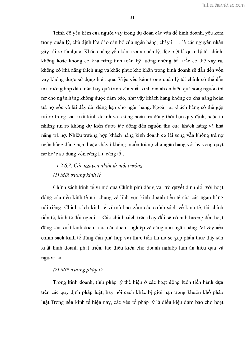 Luận văn thạc sĩ kinh doanh thương mại Quản lý rủi ro tín dụng khách hàng cá nhân tại Ngân hàng Sài gòn Hà Nội- SHB Chi nhánh Quảng Ninh - 4 Trang 42