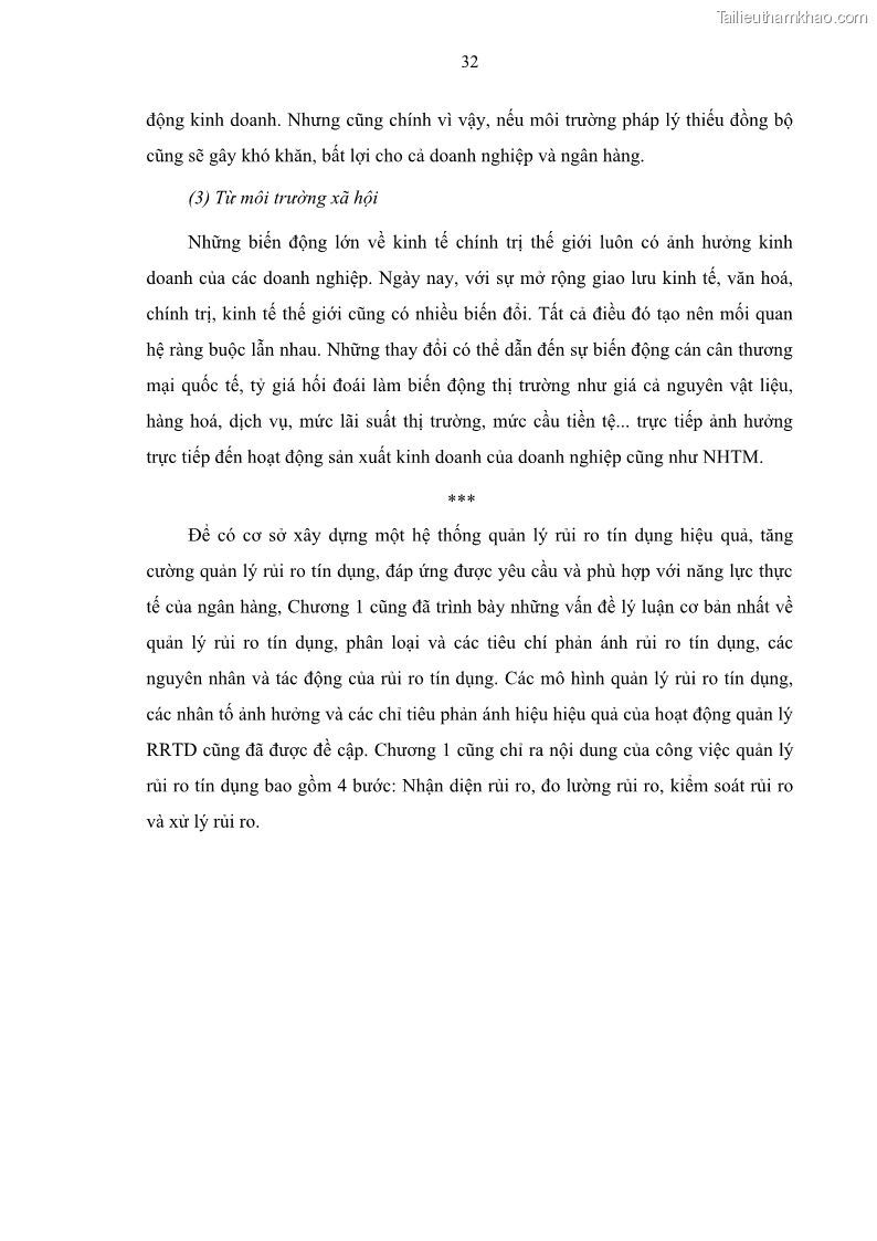 Luận văn thạc sĩ kinh doanh thương mại Quản lý rủi ro tín dụng khách hàng cá nhân tại Ngân hàng Sài gòn Hà Nội- SHB Chi nhánh Quảng Ninh - 4 Trang 43